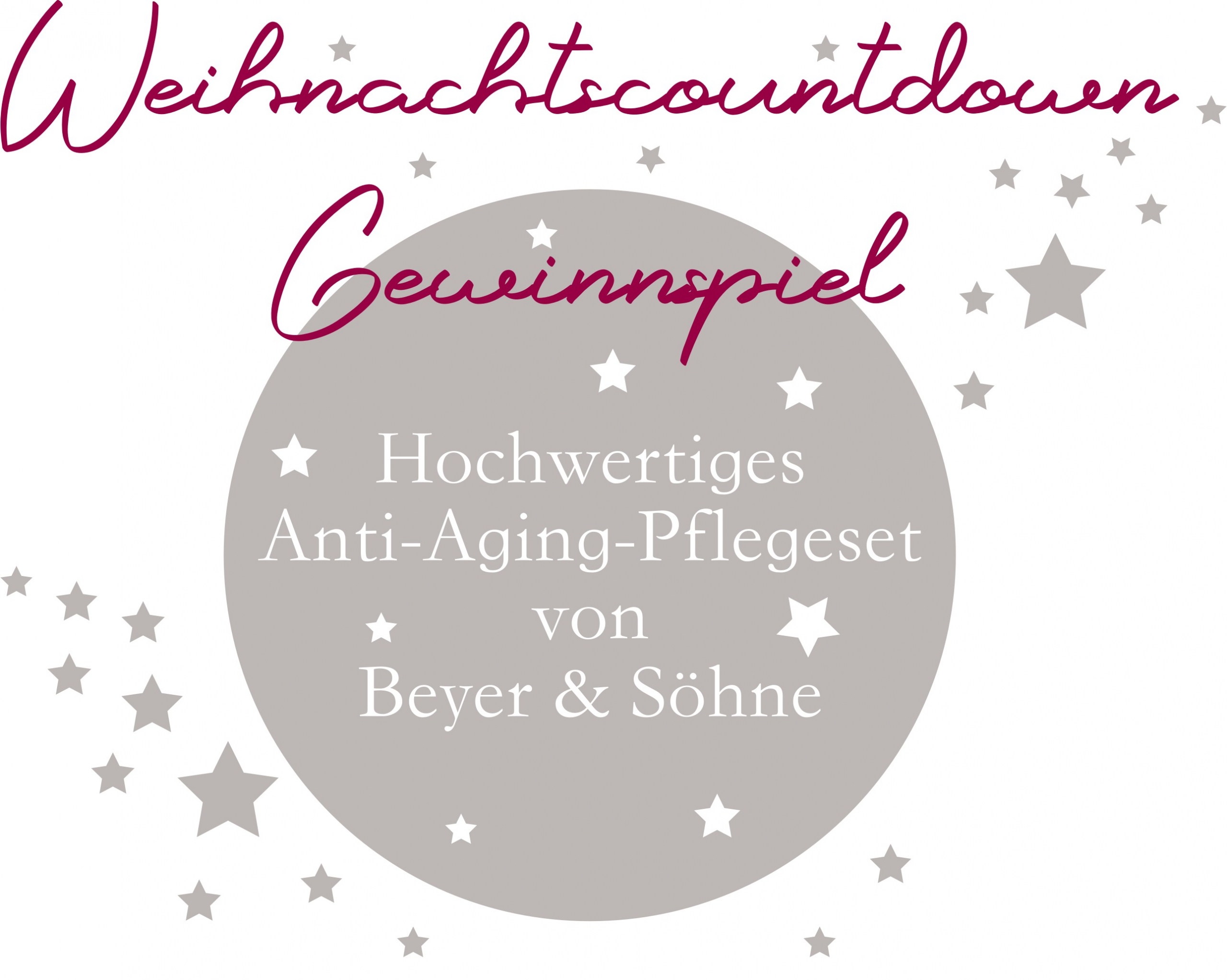 Weihnachtscountdown Gewinnspiel bei Testbar - Hochwertiges Anti-Aging-Pflegeset mit leichter Pflegecreme von Beyer & Söhne zu gewinnen