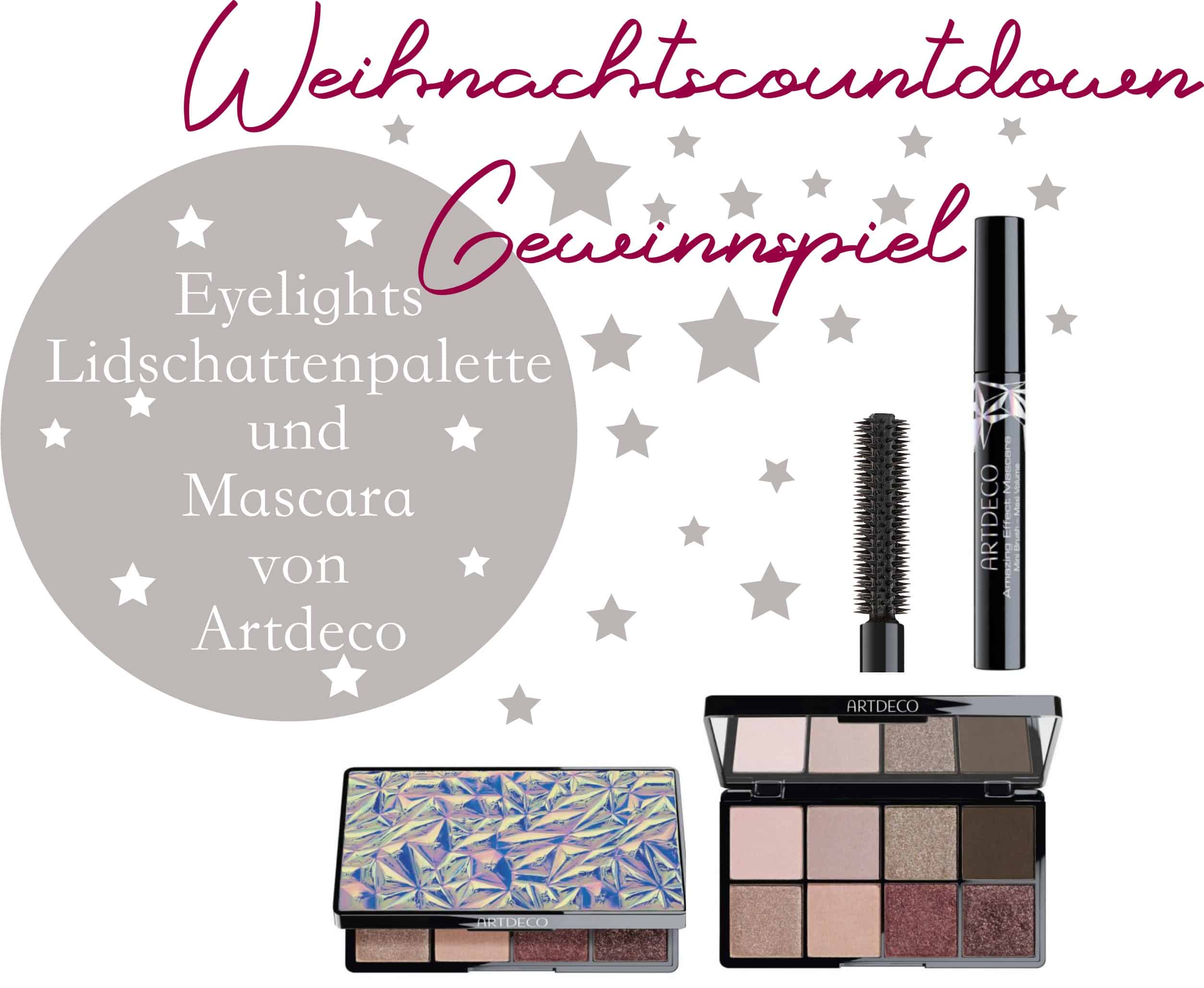 Weihnachtscountdown Gewinnspiel bei Testbar – Eyelights Lidschattenpalette 3 und Mascara von Artdeco zu gewinnen 1