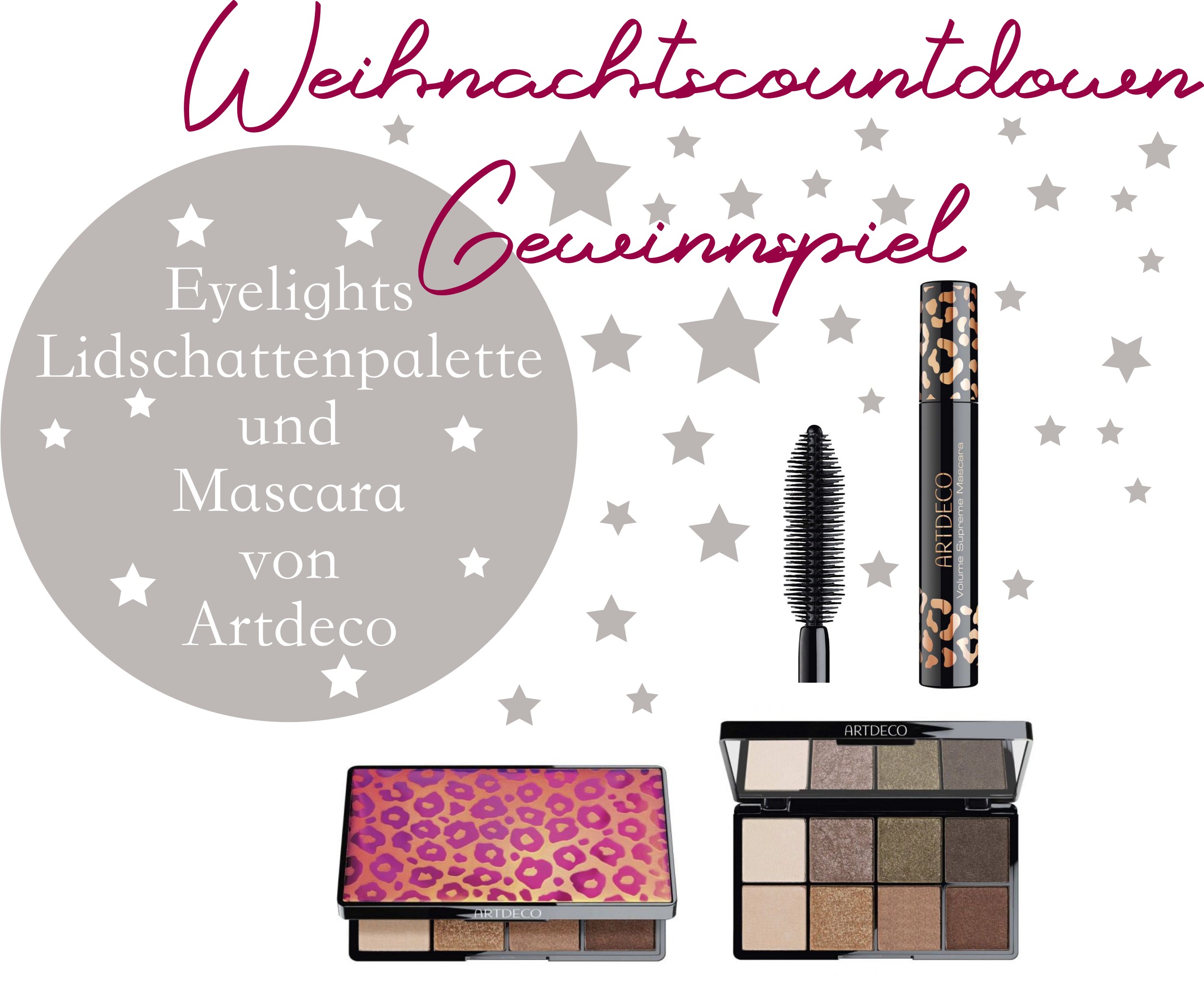 Weihnachtscountdown Gewinnspiel bei Testbar – Eyelights Lidschattenpalette 5 und Mascara von Artdeco zu gewinnen 1